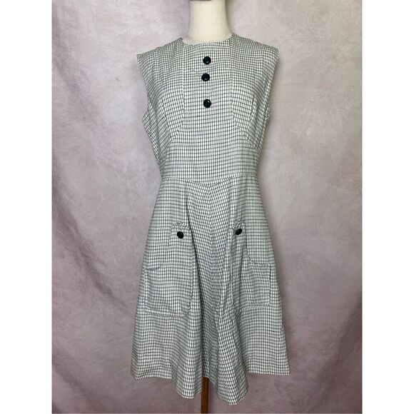 Vintage 1970s Mod Plaid Dress - Picture 1 of 8